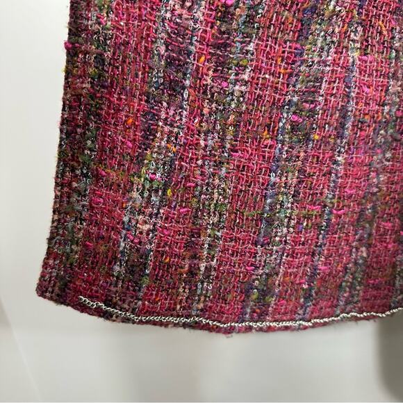 Chanel 1998 Fall Collection Pink Tweed Vintage Blazer Jacket FR 38 US 6 - Picture 12 of 14